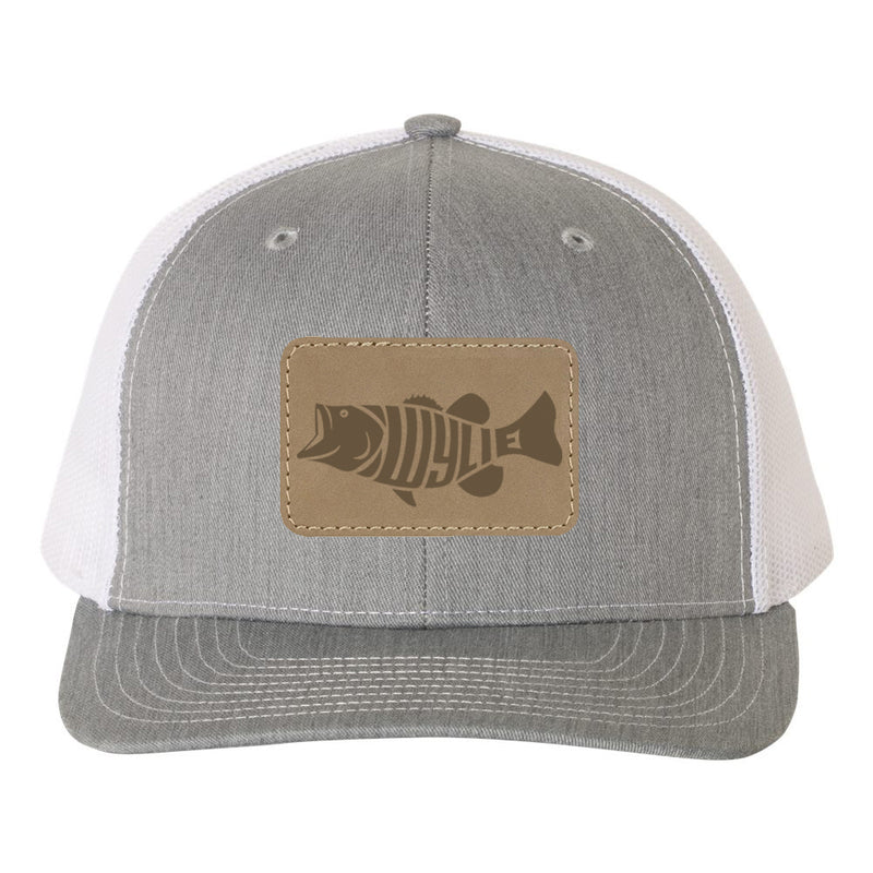 Wylie Bass Leather Patch Snapback Cap (2 Colors Available)