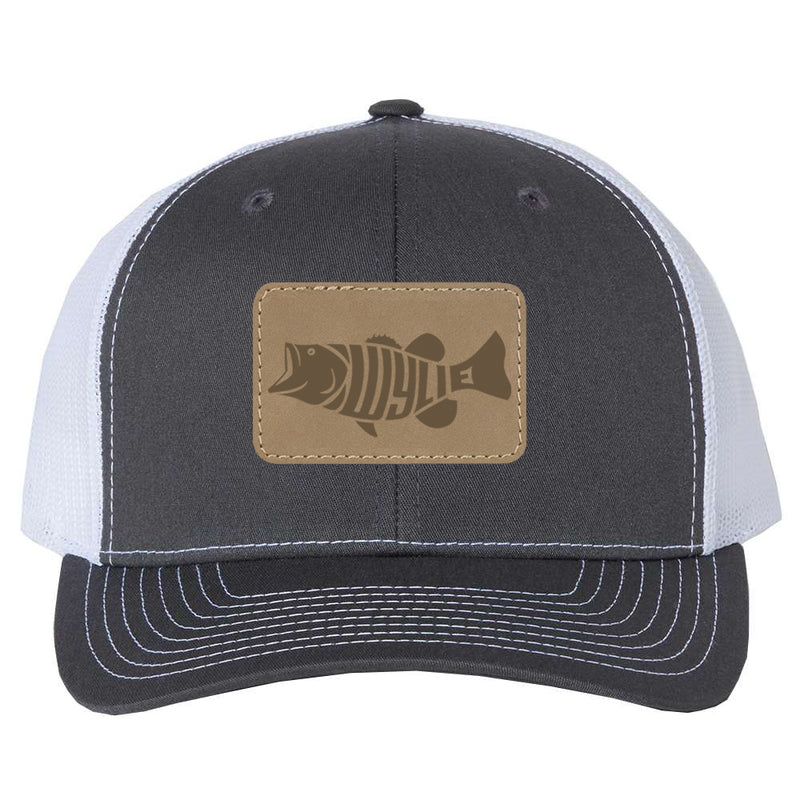 Wylie Bass Leather Patch Snapback Cap (2 Colors Available)